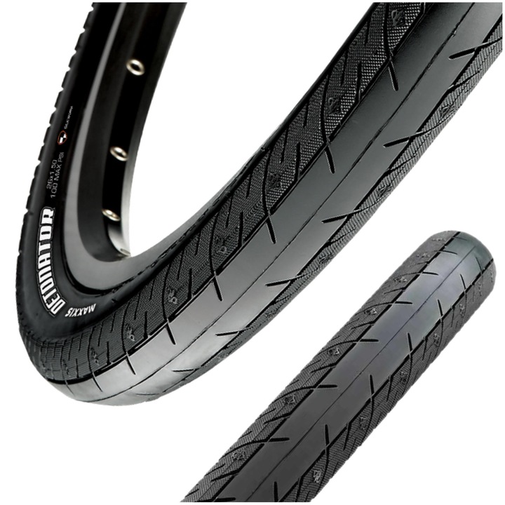 Maxxis Detonator 700x28C kerékpár gumiabroncs, fekete, 28-622, több évszakos szett.