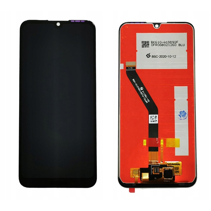 Дисплей LCD Huawei Y6 2019, черен, 5.71 инча
