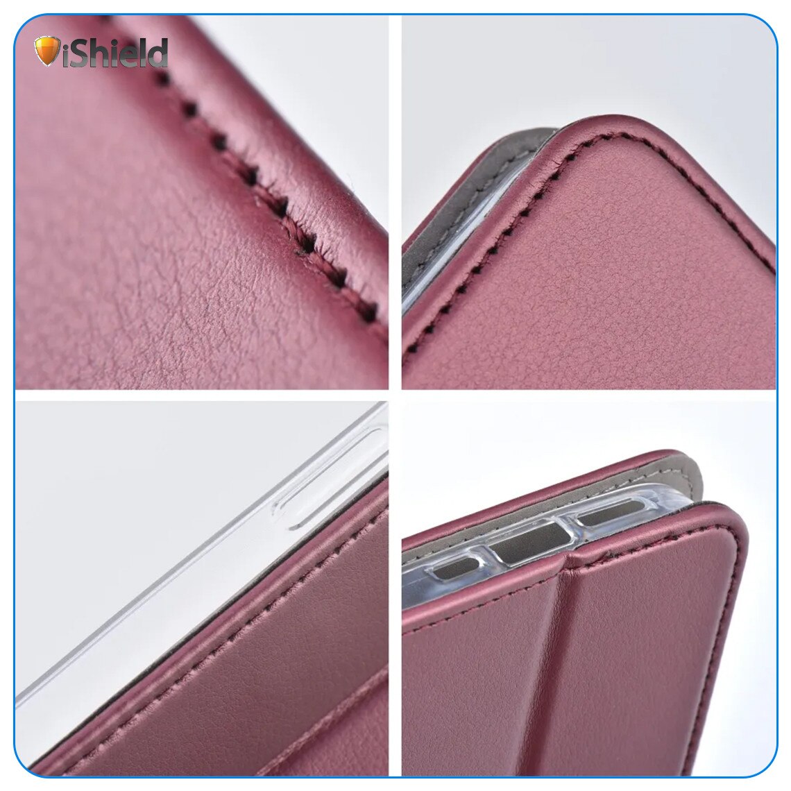 Husa pentru Xiaomi Redmi A5 4G, tip Carte cu buzunar interior, inchidere magnetica, functie Stand, FlipBook, Piele-Eco, Bordo