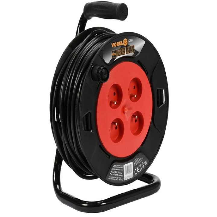 Derulator tambur 4 prize, 50m,3x1.5mm2