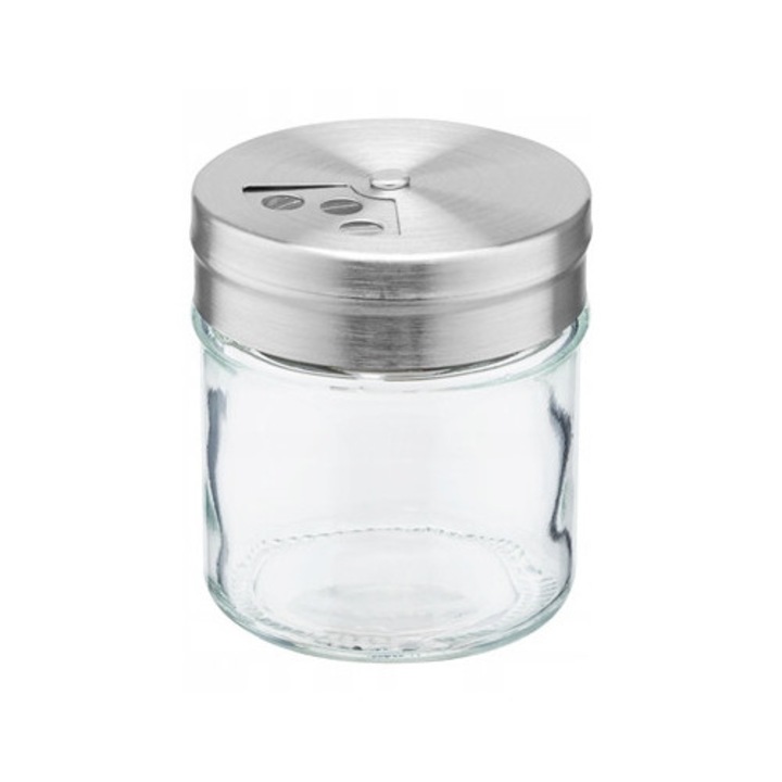Recipient din sticla pentru condimente, borcan pentru condimente de bucatarie, 55 ml