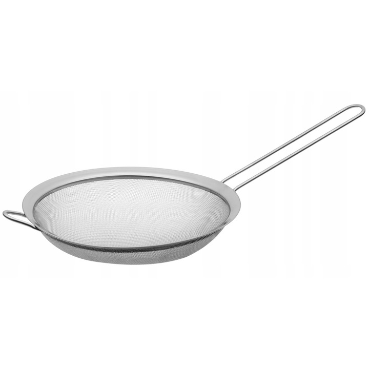 Strecuratoare bucatarie Galicja 20cm, din inox, cu maner ergonomic, 38x20x10,5cm
