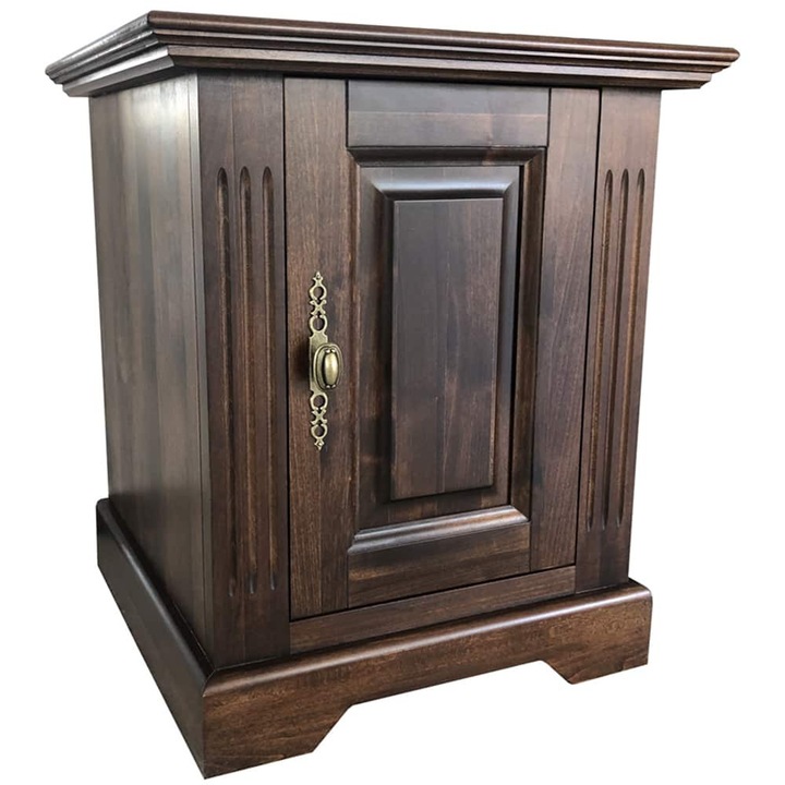 Noptiera Preston, Lemn Masiv, Nuc, 45 x 40 x 54 cm