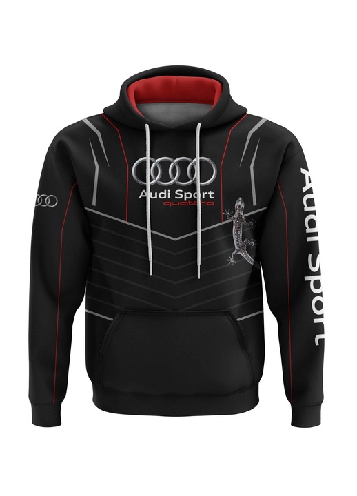 Audi Sport férfi pulóver 1.1.6, kapucnis, többszínű