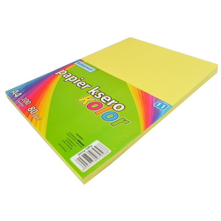 Hârtie fotocopie SCHEMAT A4 100 coli – galben deschis