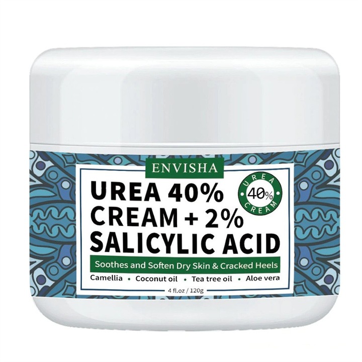 Crema pentru picioare continand 40% uree si 2% acid salicilic, indeparteaza eficient calusurile de pe calcaie si picioare. Formulata special pentru calcaie, picioare, genunchi, coate si maini uscate si crapate, 120 g