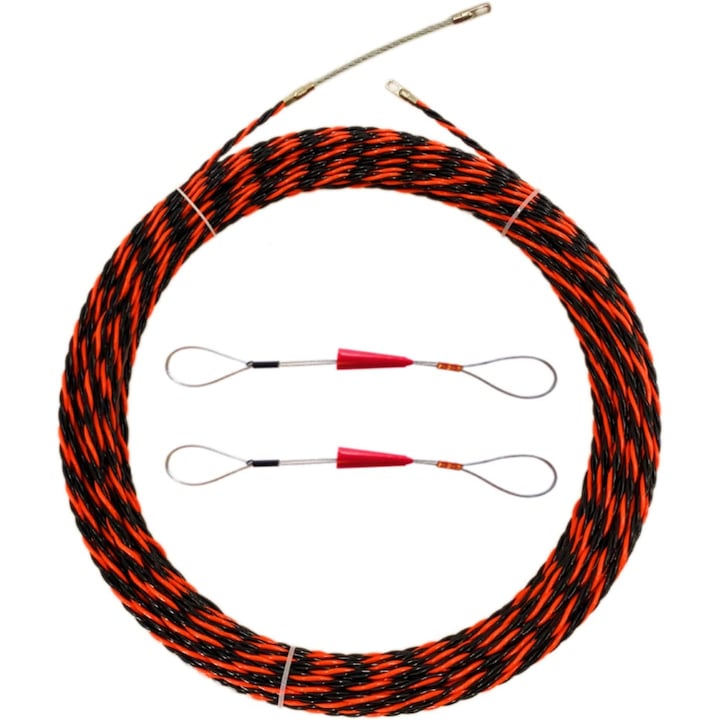 Пружина 20 м диаметър 6 мм - Пружина за прибиране на кабели, Прибираща се спирала, Теглеща тел, Пружина за кабели и електрически инсталации