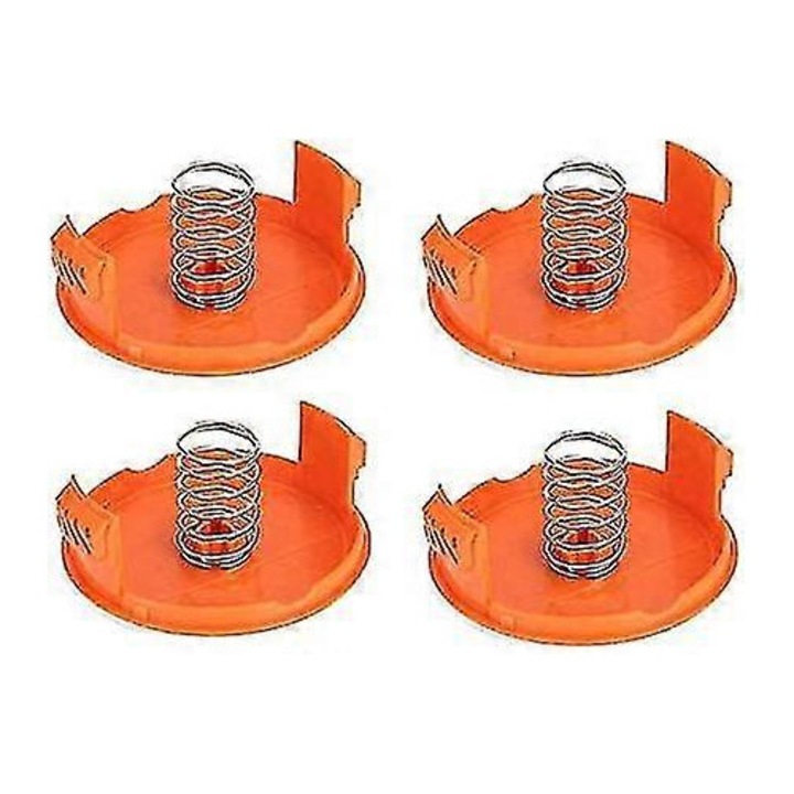 Резервни капаци за барабани, комплект от 4, съвместими с тримери Black Decker, ABS материал, лесни за монтаж