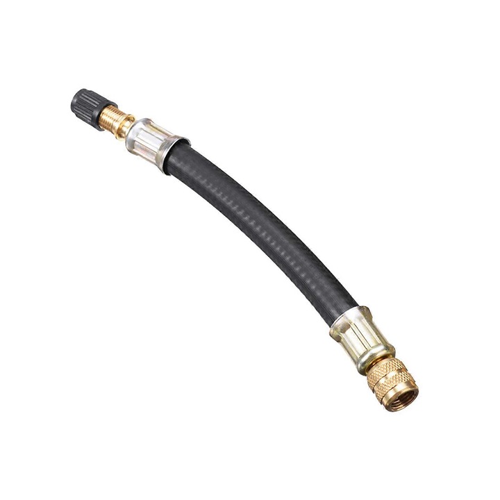 Adaptor extensie valve cauciuc pentru roti, 15cm, pentru masini, motociclete, biciclete