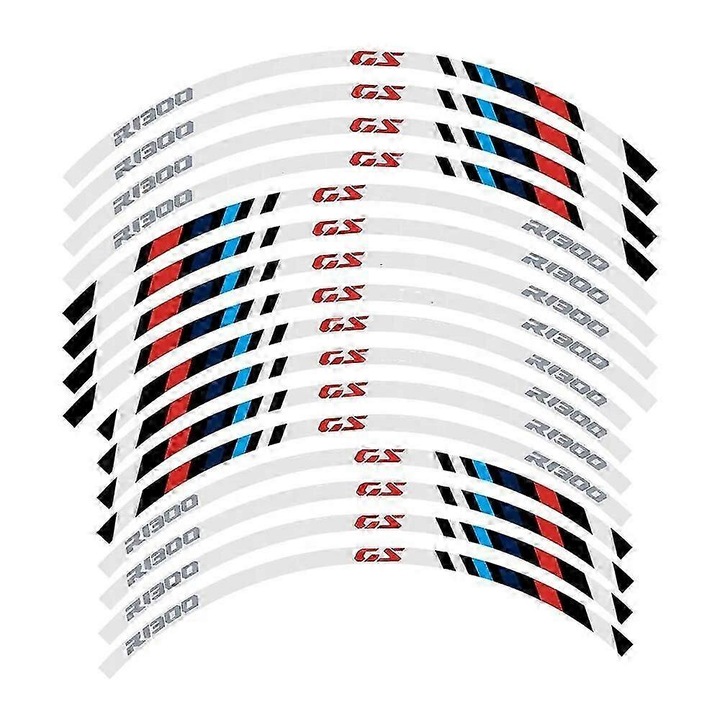 BMW R 1300 GS 2023-2024 kerék matrica szett, PVC, fehér