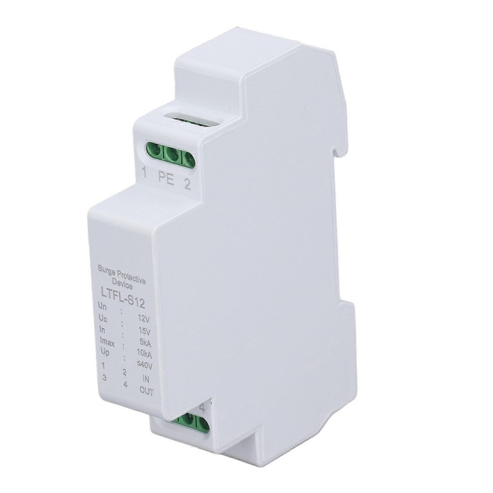 Устройство за защита от пренапрежение IP20, 12V, 10kA, за RS485 сигнали, компактни размери