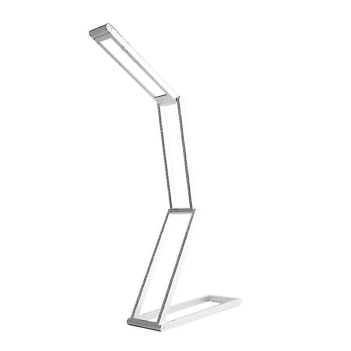 Lampa de birou LED pliabila, argintie, 1000mAh, dimabila, 200x65x10mm