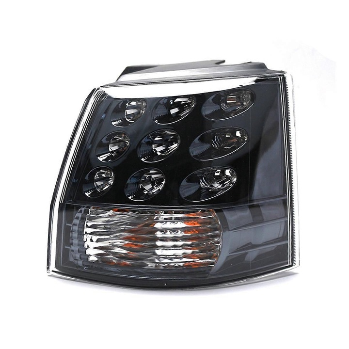 Задни светлини Mitsubishi Outlander EX 2007-2013, прозрачно-черни, 23.5x18см, комплект