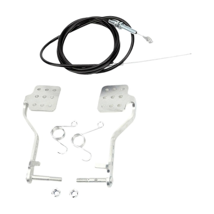 Set pedale frana si acceleratie metalice pentru Radio Flyers, Kart, carucior, Drift