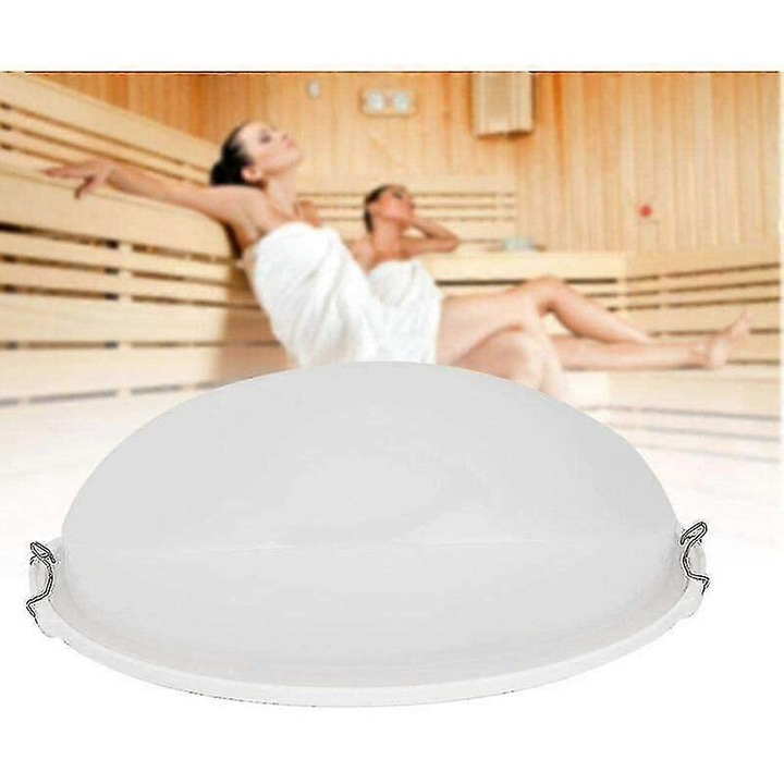 Lumina pentru sauna, design clasic, plastic, 20.5x9.8x7.5cm, set 1 bucata