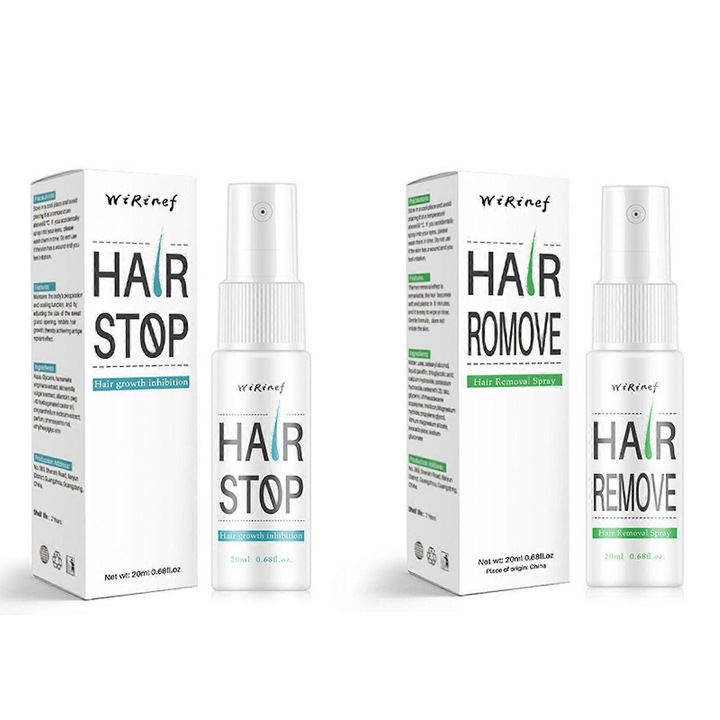 Set spray depilare pentru barbati si femei, 1x Ceara, benzi si creme depilatoare, efect de indepartare rapida, utilizare pe tot corpul