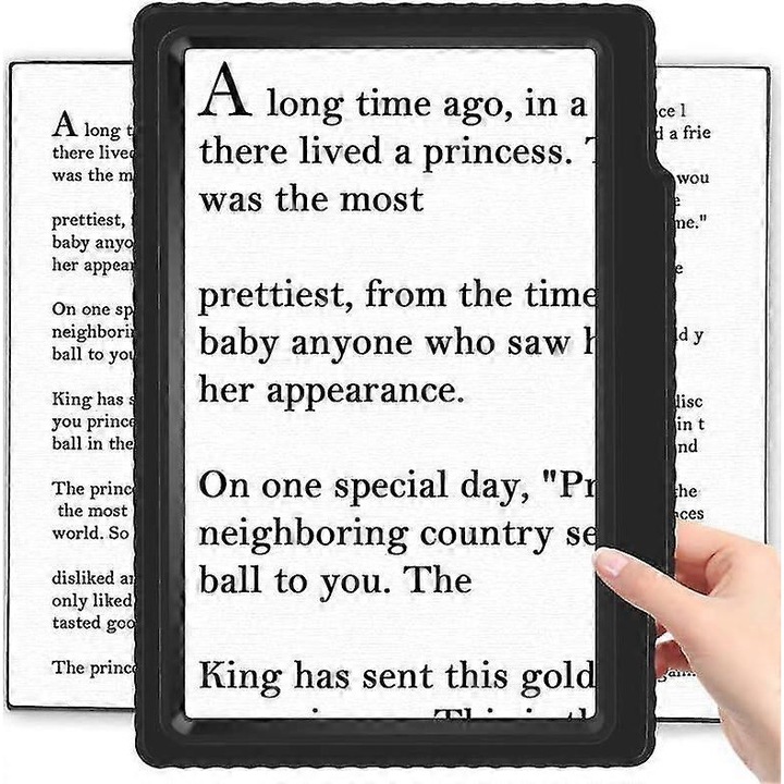 Lupa de mana, 5x, design ergonomic, 7x5 inch, pentru citit