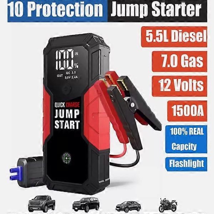 Redresor auto 12V, 600A curent de pornire, 12000mAh, protectie inversa, capacitate mare