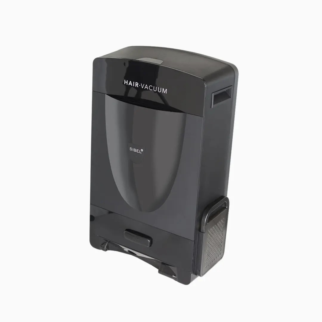 Aspirator automat pentru par, Sibel, HairBuster, Eficient, Curatare rapida, Negru