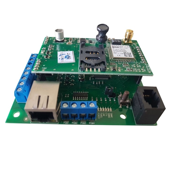 Comunicator universal Roel MultiCOMM IP/GPRS - u PCB, 4 intrari, 4 iesiri