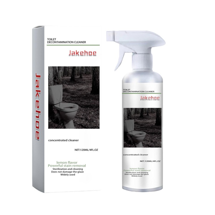 Solutie de curatare pentru decontaminare a toaletelor, Jakehoe, solutie de curatare rapida pentru toalete, decontaminare si dezodorizare, 2 buc.
