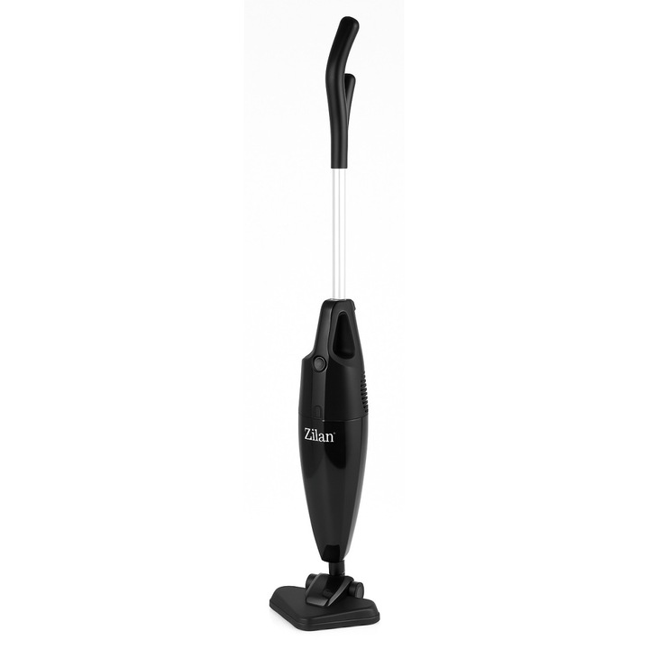 Aspirator vertical Vionex Zilan 800W, fara sac, 2L, maner detasabil, talpa triunghiulara, cablu 5m, negru