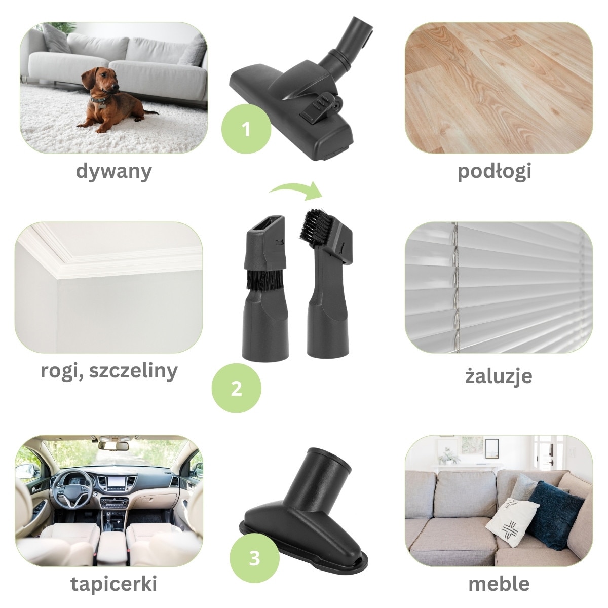 Aspirator cu Fir, Fara Sac KAMILLE, Puterea 800W, Accesorii, Filtru Hepa, Culoare Negru / Auriu