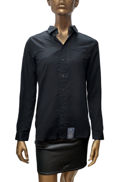 Cămașă de damă G-Star RAW Core BF Pocket Shirt 9960293 16113-47, Bronx Voile, Bumbac, M, Negru