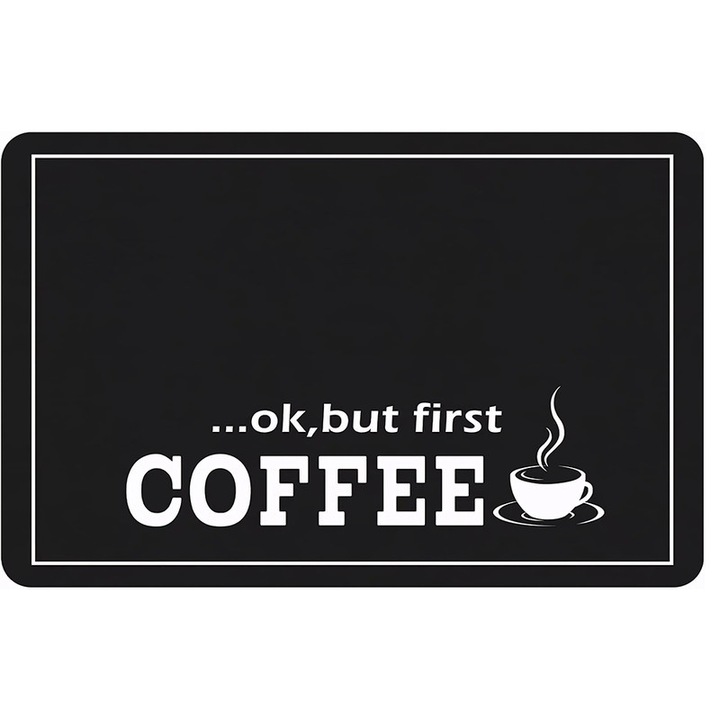 Suport Absorbant Antiderapant pentru Chiuveta, 40x50 cm - Fata din Poliestir, Uscare Rapida, Imprimativ Decorativ 2.5mm Grosime 22618