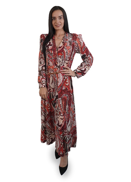 Дамска рокля, размер S, цвят многоцветен