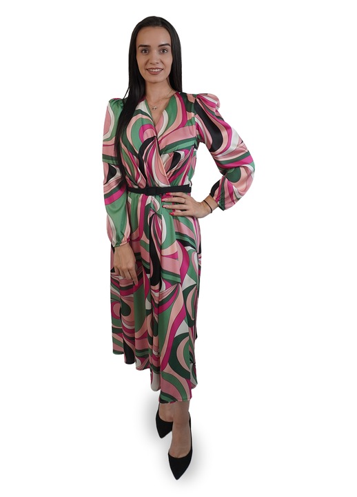 Дамска рокля, размер S, цвят многоцветен