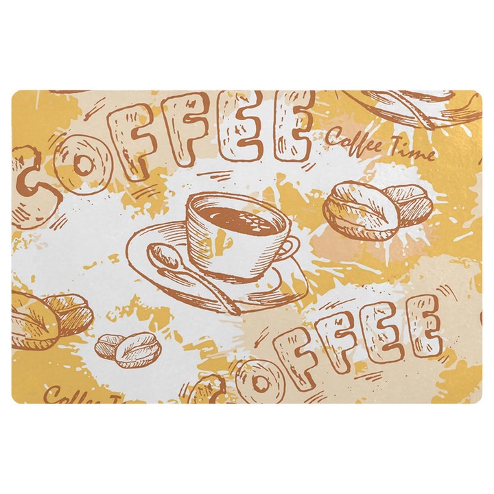 Suport Absorbant Antiderapant pentru Chiuveta, 30x40 cm - Fata din Poliestir, Uscare Rapida, Imprimativ Decorativ 2.5mm Grosime 22496