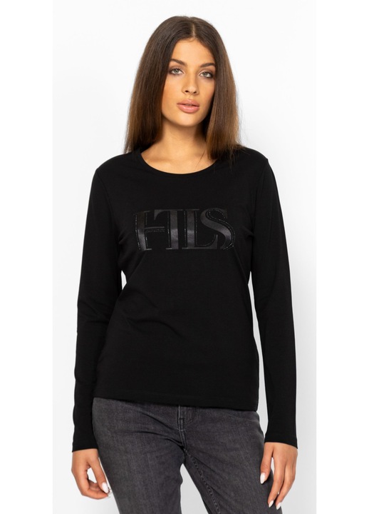 Tricou pentru femei, Heavy Tools, CALLID BLACK, manecă lungă, croială slim, S