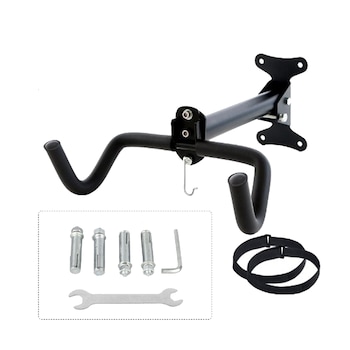 Suport perete bicicleta, Axroad Mall, constructie solida, incarcare 60kg, metal, negru, 35x30x30cm