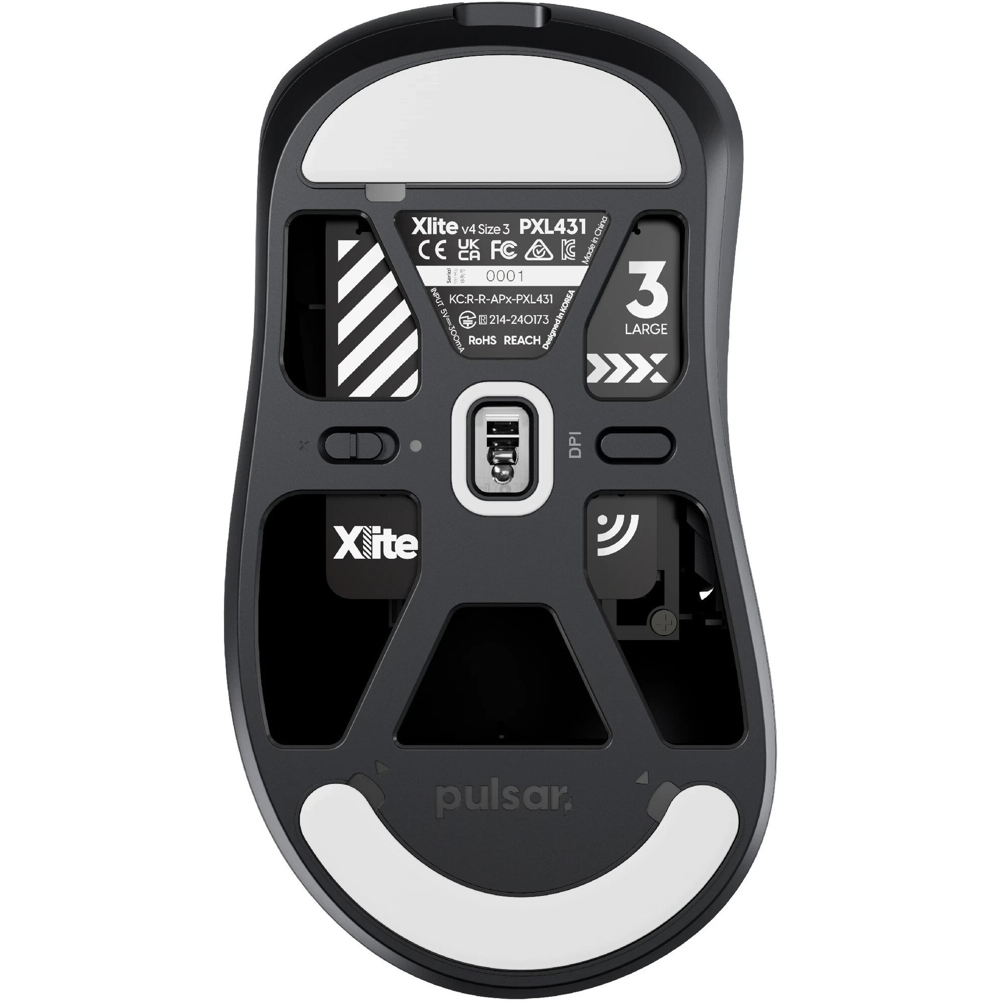 Mouse gaming wireless Pulsar Xlite v4 Mini, 32000DPI, negru - eMAG.ro
