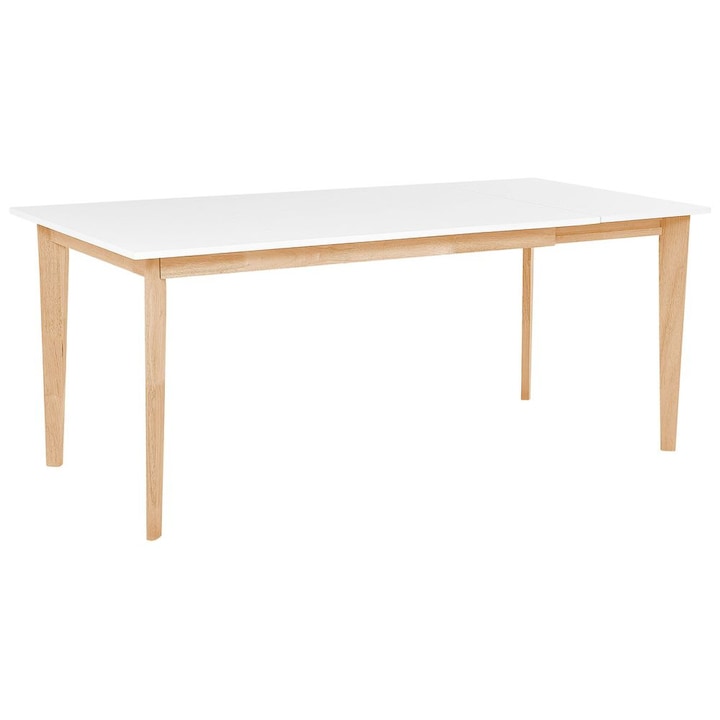 Masa de dining extensibila Sola Alb 140/180 cm 90 cm