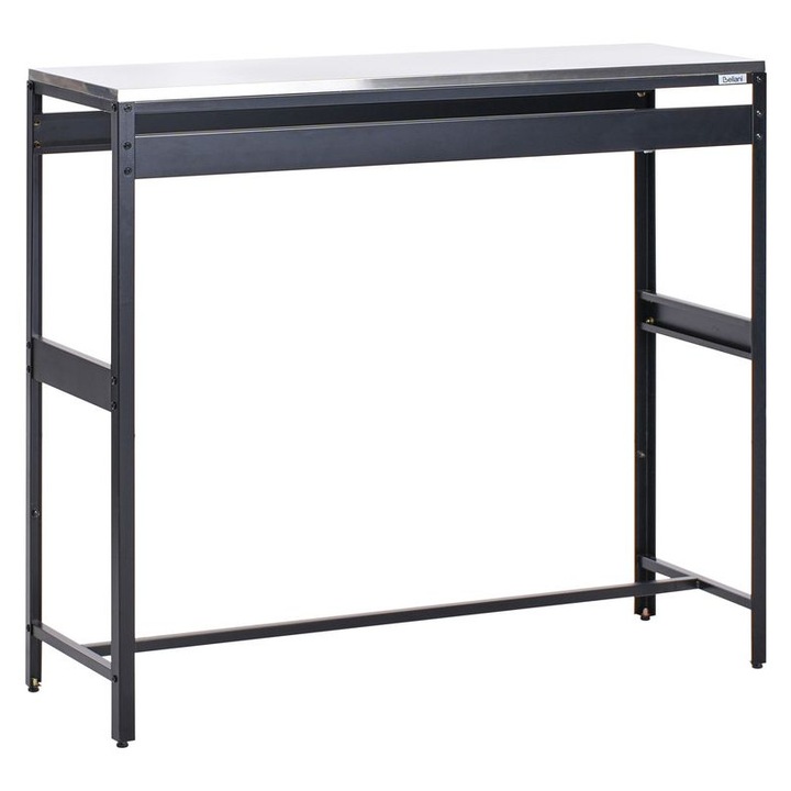 Kültéri bárasztal Maenza Fekete 40 cm 120 cm Fém