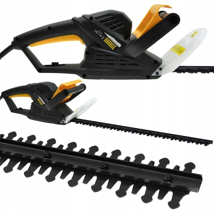 Foarfeca electrica pentru tufisuri John Gardener, 1600W, 450mm, taiere pana la 16mm, protectie dubla