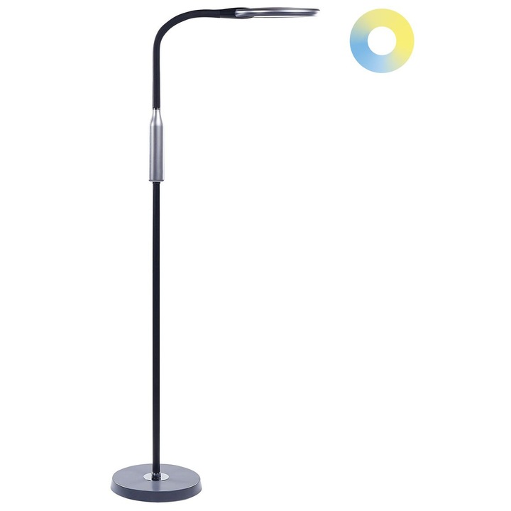 Fekete LED állólámpa 148 cm Cassiopeia