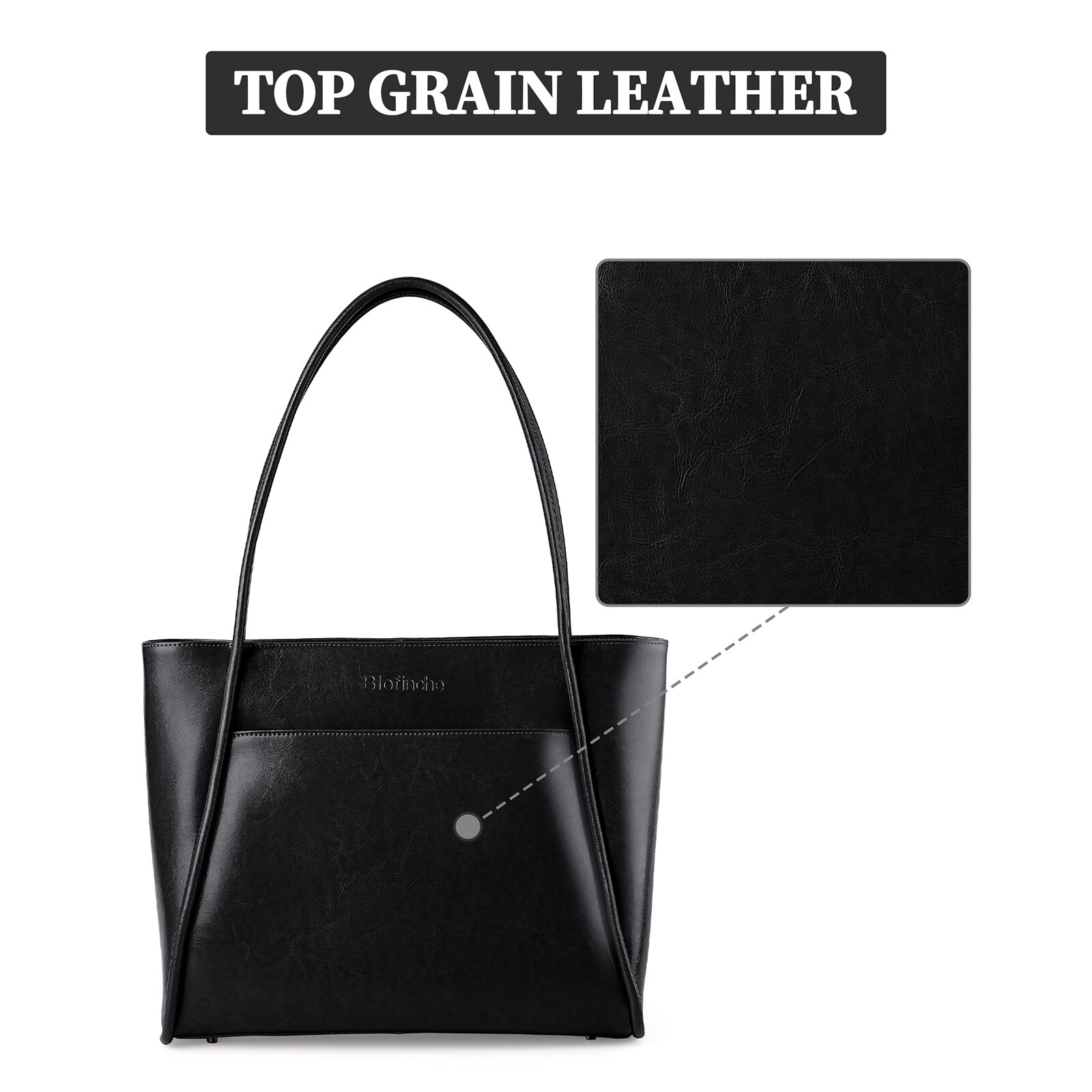 Genta din Piele Naturala, Professionala Neagra pentru Laptop 13.3", Genta de Serviciu din Piele Incaltata & Servieta pentru Naveta