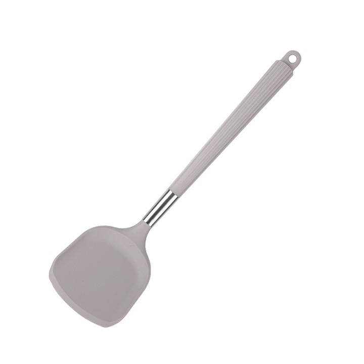 Spatula din silicon pentru gatit, eleganta, gri, 37.2cm, rezistenta la temperaturi ridicate
