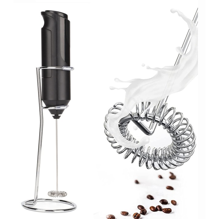 Mixer spumare lapte Begler, din oțel inoxidabil, pentru latte și ciocolată caldă