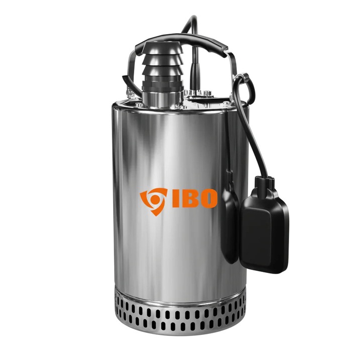 Pompa submersibilă Ibo Dambat SWQ-F 1500, 1.5 kW, 230 V, inox, 10m cablu, 465x225x215mm, 13.4 kg