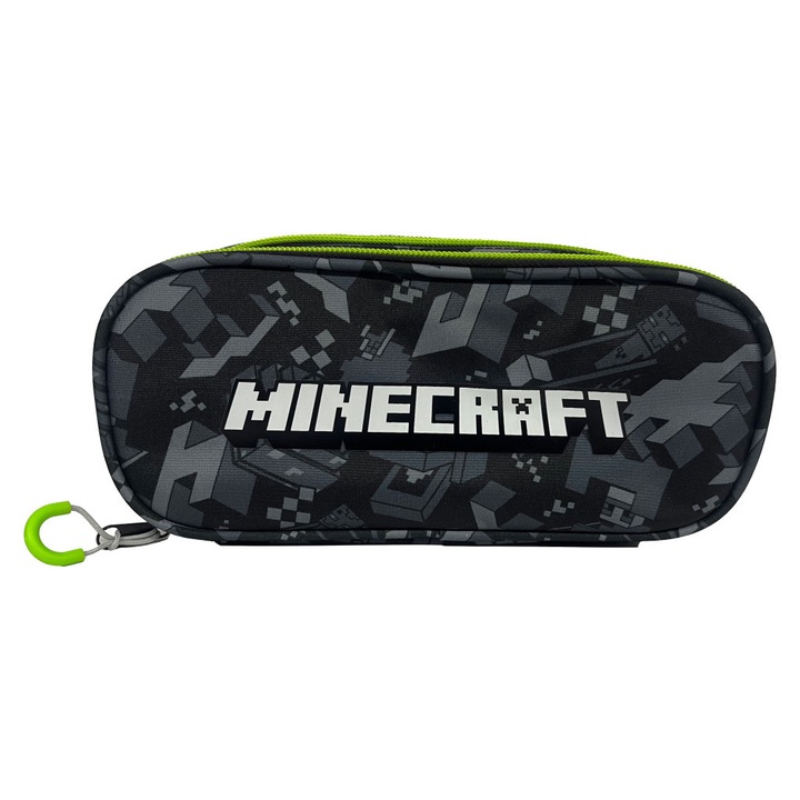 Penar GIM Minecraft Camo Terra, 10,5x23,5x6cm, pentru scoala