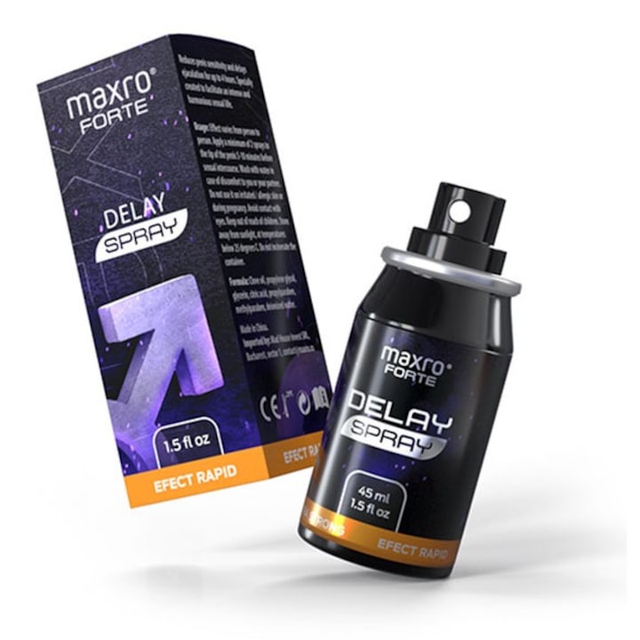Spray intarziere ejaculare Maxro Forte, 200 utilizari, eficient, discret