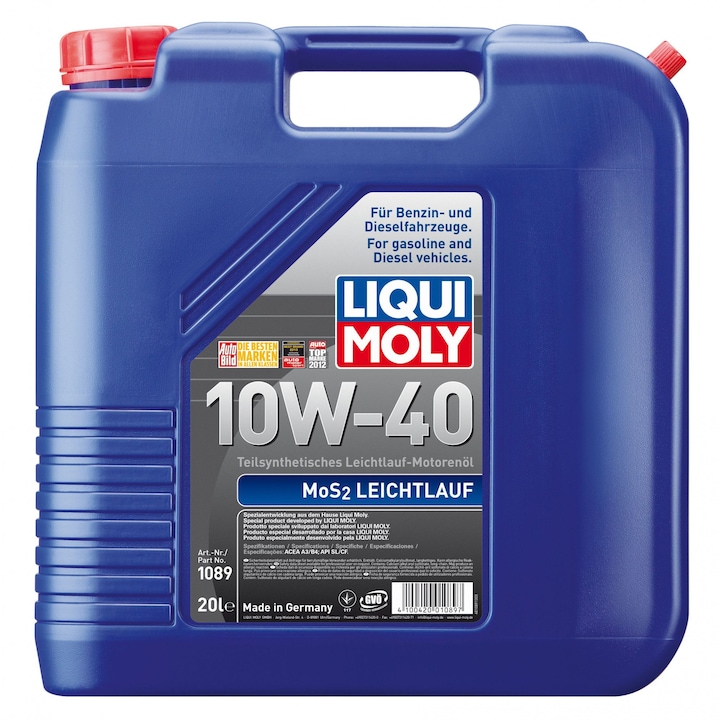 Ulei Liqui Moly MOS2 Leichtlauf 10W40 (1089) 20L