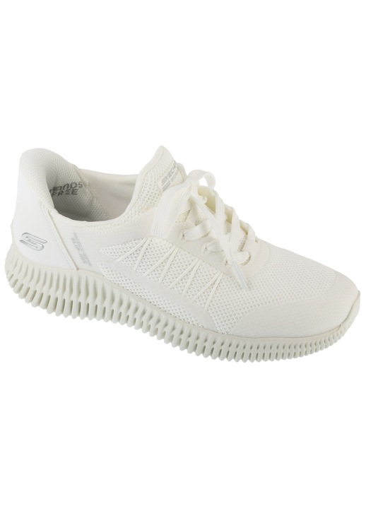 Skechers, Pantofi sport slip-ins Bobs Geo Lite, Alb