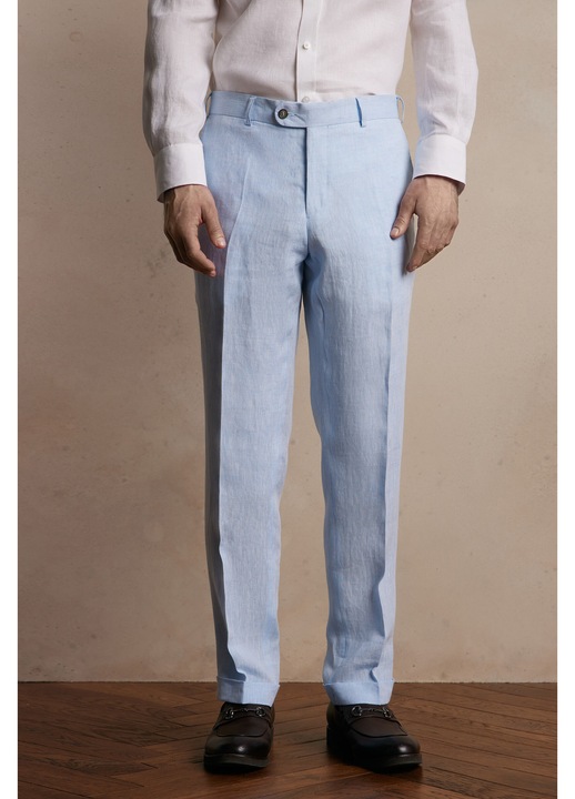 Pantaloni barbati, bytom, melanj albastru 100% in, Albastru