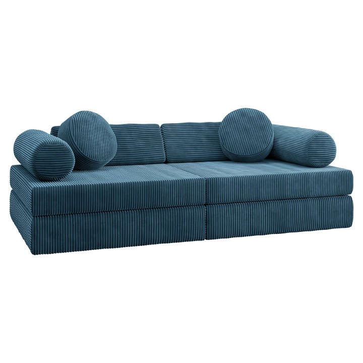 Canapea Cezrin Reiat, MIRJAN 24, bleumarin, 65x130x43 cm