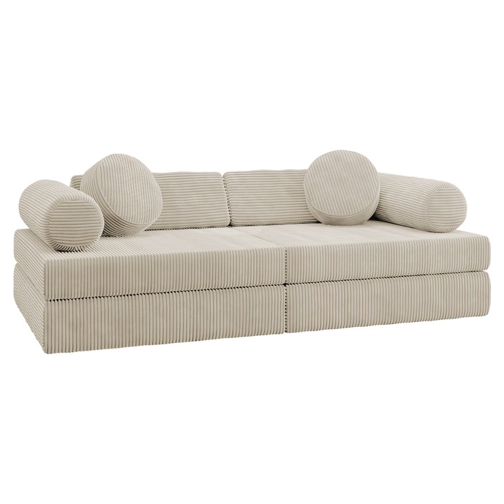 Canapea Cezrin Reiat, MIRJAN 24, crem, 65x130x43 cm